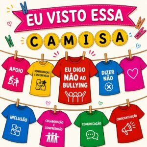 Painel Bullying — Mural Interativo para Conscientização + Recursos para Recorte